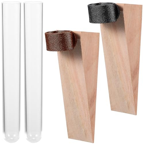 Toyvian 2 Sets Wall Hanging Plant Propagation Containers Hydroponic Test Tube Vases for Home and Office Decor Versatile Rooting Stations for Air Plants and Flowers