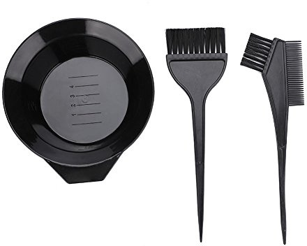 3 pezzi Professional Salon Kit tintura per capelli nuova versione spazzola e ciotole – Spazzola per colorare e pettine, ciotola per mescolare e colorare i capelli, strumenti perfetti per colorare i
