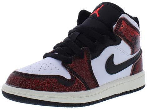 Nike Jordan 1 Mid SE PS Jungen Schuhe, Schwarz , 35 EU