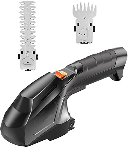Tijeras cortacésped inalámbricas 2 en 1, cortasetos de mano de 7,2 V, pequeña eléctrica con batería/cargador de iones de litio de 2000 mAh, utilizada para podar plantas o cultivar césped (Color :