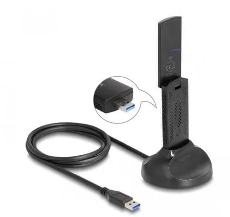 Delock Wi-Fi 6 Dualband WLAN USB Adapter AX1800 (1201 + 574 Mbps)