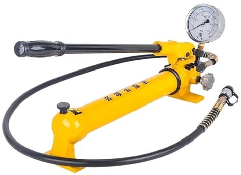 Pompa idraulica manuale CP-700, pompa a due velocità opzionale con manometro SUNBING (Color : CP-700B manual pump+meter)