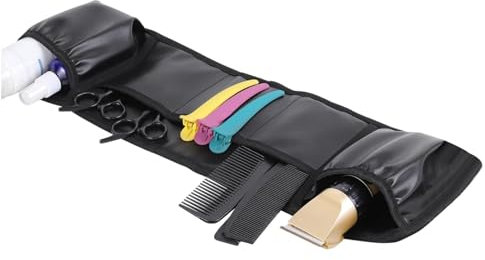 Delantal de peluquería – Delantal de peluquería, blusa de peluquería | Estuche de almacenamiento para herramientas de peluquería, delantal de protección para peluquería con delantal práctico, delantal