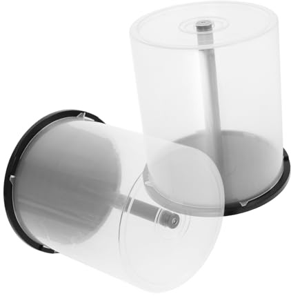 Garneck Cd Aufbewahrungsbox - 100 Discs Kapazität Robustes Pp-Material Transparenter Deckel Für Optimale Sichtbarkeit Ideal Für Zuhause Und Büroorganisation
