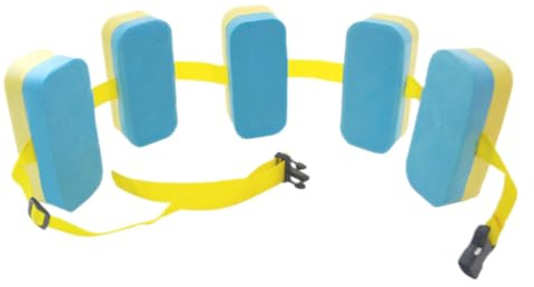 FUNOMOCYA Cinturón de Natación de EVA para Cintura Flotador Ajustable para Entrenamiento de Natación Cinturón de Flotación para Piscina Azul y Amarillo Adecuado Principiantes