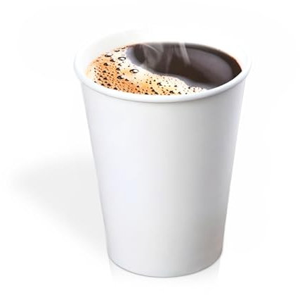 We Can Source It Ltd - Single Wall White Paper Disposable Cups - 4oz Recyclable Paper Cups for Tea, Coffee, Juice, Hot and Cold Drinks - Ideal for Home, Office, Cafes and Events - Pack of 1000