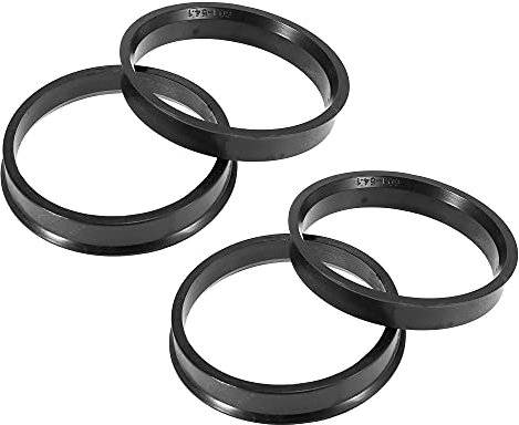 X AUTOHAUX 4pcs Plastique Bague de Centrage 54.1mm a 60.1mm Voiture Central Anneaux Roue Alésage Entretoise