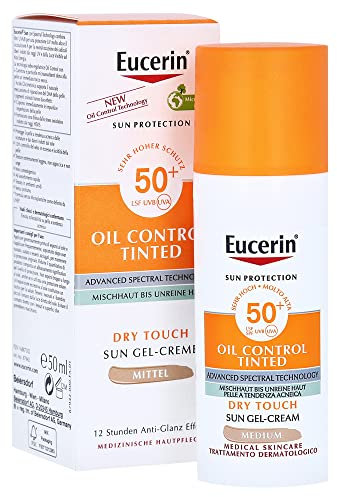EUCERIN Sun Oil Control tinted Creme LSF 50+ mitt. 50 ml