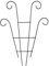 ZHDOKA Metallspalier für Topfpflanzen, Schwarzes Gartenpflanzenspalier, Zimmerpflanzen-Stützspalier, DIY Kletterspalier, Blumentöpfe, Stützen für Zimmerpflanzen, Blumen, Weinreben, Efeu(Schwarz)