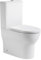 BAIKAL Inodoro de Cerámica T2. WC Compacto a Suelo con Sistema Rimless y cisterna Monobloque con mecanismo de Doble Descarga. Sanitario completo con Salida Dual y Asiento con caída Amortiguada.