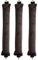 YOCDNOV 3 Stück Hitzefreier Lockenwickler- Flexi Stangen mit Haken, hitzefreier Lockenstab für alle Haartypen, Lockenwickler zum Ausschlafen, für Alle Haartypen (braun)