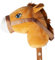 PFIFF 102995 Steckenpferd Hobby Horse, Holzpferd, Pferd für Hobby Horsing, Braun, 66cm