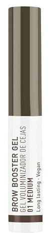 Beter – Gel para maquillar las cejas Brow Booster con fibras densificantes, volumen y definición, todo tipo de cejas, acabado natural. Tono claro/medio