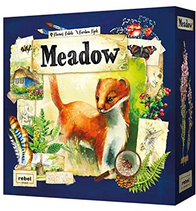 Meadow Board Game - Nature Observing Drafting and Set Collection Game, Strategic Exploration, Fun Family Game for Kids & Adults, Ages 10+, 1-4 Players, 60-90 Minute Playtime, Made by Rebel Studio