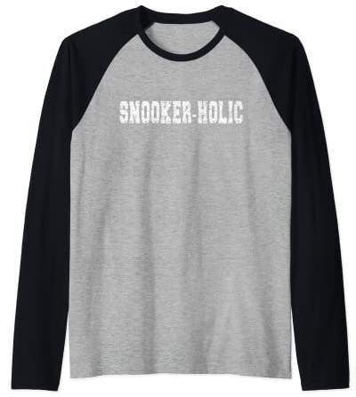 Snooker Loving 'Snooker-Holic' Design / Snooker-Spieler-Idee Raglan