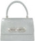 RPAEOY Damen Clutch Elegante Fliege Handtasche Glitzer Tasche Abendtasche Brauttasche Tasche Crossbody Umhängetasche für Hochzeit Party Date Abschlussball Silber