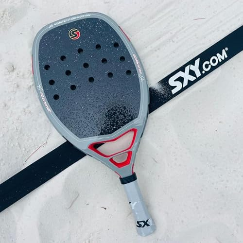 Sexy Brand SXY Professional Beach Tennis Court Lines - Adjustable, Easy Setup for Doubles and Singles Courts, Includes Stakes and Stylish Carrying Case