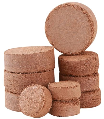 Happyyami 60piezas Bloques De Suelo De Expansibles Para Plántulas Tierra Para Macetas Para Cultivo Interiores y Exteriores