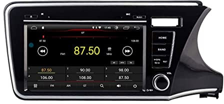 ZAPYVET Reproductor multimedia for coche con WIFI y RHD, navegación GPS, estéreo, DVD, audio, DSP, Android 11.0, radio for coche de 2 Din, compatible con CITY 2014, 2015 y 2016 Sistema multimedia para