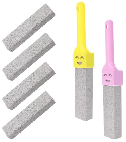 Pietra pomice detergente per WC con 2 manici, pietra pomice per WC Pumice Stone Toilet Cleaner Pietra per la pulizia del WC, pietra pomice per la pulizia del bagno, della cucina