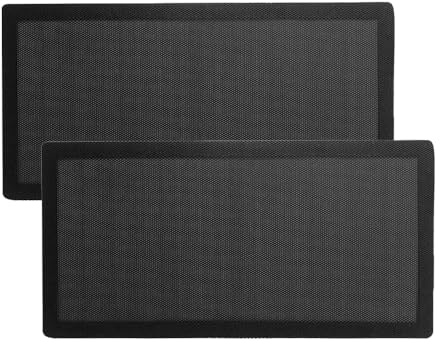Tiardey PC Dammskydd Datorfodral Fläkt Dammfilter PC Mesh Filterskydd Grillar Magnetram PVC Dammtät nät Svart 2 st 280mmx140mm