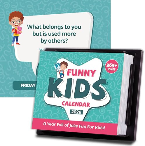 2027 Desk Calendar - Kids Funny Calendar 2027, Jan.2027 - Dec.2027