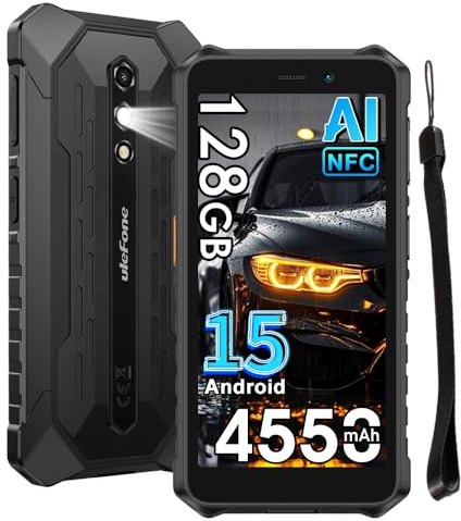 Ulefone Rugking 2 Pro Rugged Smartphone, 8GB+128GB/2TB Espandibile, Octa-core Android 15 Telefono Cellulari Resistente IP68, 5,45HD+ 4550mAh Dual SIM 4G Cellulare Offerta,NFC/OTG/GPS/3 Slot/Gemini AI