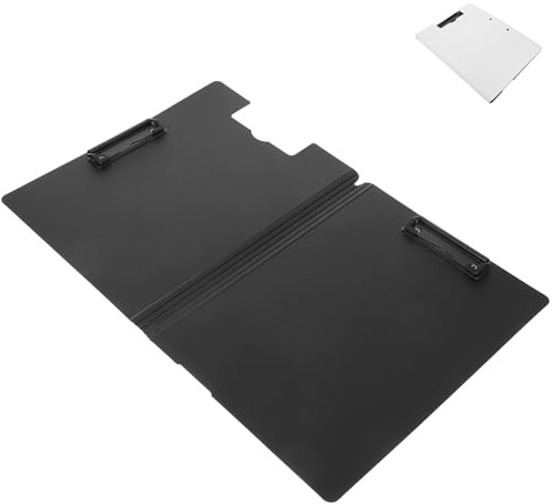 Parliky Carpeta Clip Doble Plegable Resistente al Agua para Oficina Escuela y Hogar Organizador Portátil para Documentos y Escritura