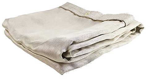 Jackson Safety Heavy Duty Welding and Grinding Protective Blanket Silica Uncoated, Fire Blanket, 2m x 2m 1100°C working temp, with grommets for hanging J2728