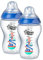 2 x Tommee Tippee 340ml Closer to Nature, BPA-Free, Anti-Colic Baby Bottle with Breast-Like Silicone Teat for Baby, Child & Toddler for Drinking Juice, Milk & Water, 3m+, Blue