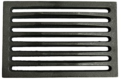 eRicambi, Griglia in Ghisa Ondulata per Camini e Stufe a Legna e Focolari Pellet, Dimensioni: 24x16 (cm), Spessore 1/2 cm, Peso 2,2Kg per Caduta Cenere