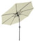 FIVMEN Sonnenschirm Balkon 300 cm Strandschirm 30° Knickbar mit Kurbel Alu Marktschirm Gartenschirm Balkonschirm UV-Schutz Sonnenschutz Terrasse Garten Strand, Beige