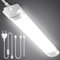BERIXDEEP Feuchtraumleuchte LED mit Stecker 60CM 18W 1800LM, LED Röhre 4000K Wasserfest Flimmerfrei IP65, LED Werkstatt Deckenleuchte Lampe Tageslicht für Garage Keller Werkstatt Büro