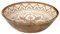 HOME DECO FACTORY, KA0567, Saladier en Terracotta Manguier Dune, Design Élégant et Moderne, Idéal pour Salades et Plats, Facile à Nettoyer, Diamètre 28 cm, Blanc et Orange