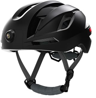 SOUUXIU Bike Helmet with BT Smart Riding Helmet with 1080P Camera and Rear Lights Universal Adjustable Motorcycle Helmets for Men and Women Road Recreational Cycling Helmet