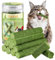 Katzengras Snack, Katzengras Sticks Natürlich Getrocknet Snacks für Katzen für Haarballenentfernung und Zahnpflege, Katzenminze, Cat Grass Stick (50g)