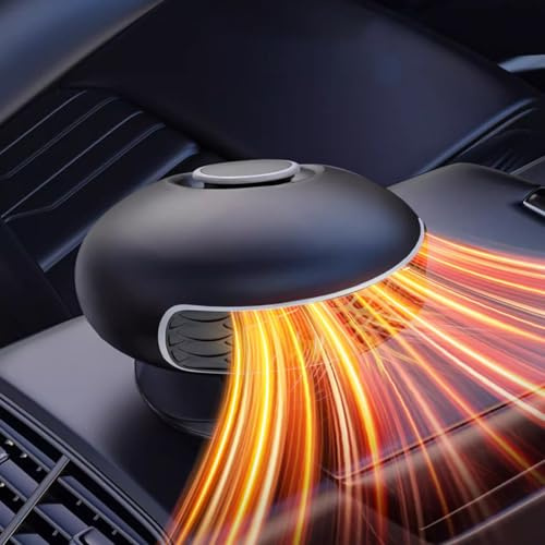 HDAJDWA Riscaldatore per Auto per Suzuki Samurai 1992-2014, Sbrinatore e Antinebbia per Parabrezza Auto Invernale, 2 in 1 Riscaldamento e Ventilatore, Rotazione a 360°,12V
