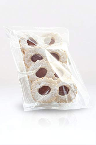 Italpak Buste Trasparenti, Alimenti o Mascherine con Patella, Sacchetti con Chiusura Adesiva, 100 pz, 15x22+4 cm, X000000152213