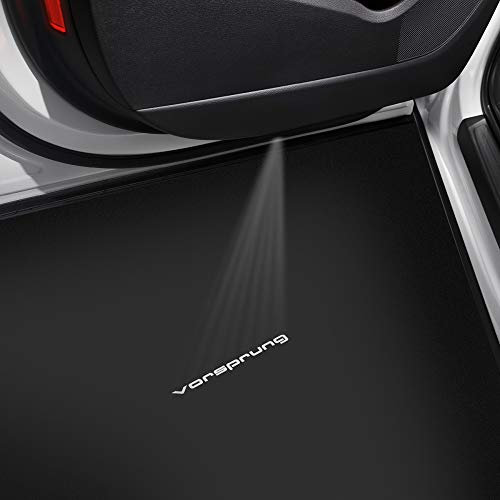 Audi 4G0052133M Einstiegsleuchten LED Einstiegsbeleuchtung Projektor Projektion Türleuchten, mit Vorsprung Schriftzug, weiß