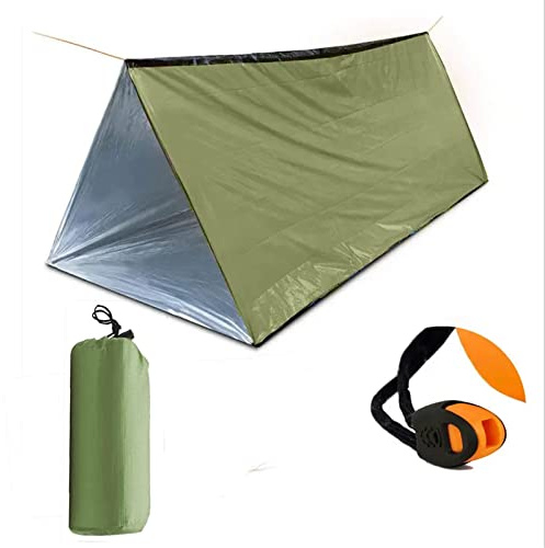 Ninth C Tents Outdoor, Heavy Duty First Aid Camping Emergency Outdoor Tube Non-Woven Insulation Cold Weather Tent with Steel Tent Pegs