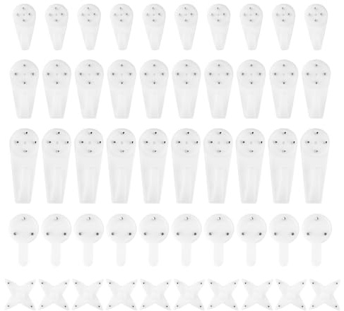 100 Pièces Crochets Pour Tableaux Blancs, Crochets Muraux Sans Traces,Crochets Pour Tableaux Crochets Muraux Pour Tableaux Wall Hanger Pour Cadres Photo Suspendus Tableaux Horloges, 5 Tailles