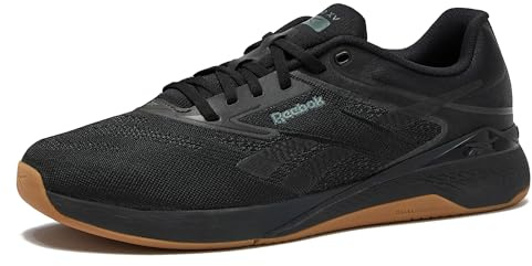 Reebok Nano X5 Mens Shoes, Cross Training Sneakers for Men, Black/Grey 5/Reebok Lee 3, 10.5