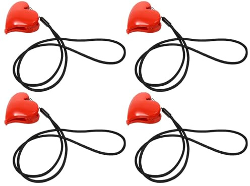 BESPORTBLE Abrazaderas para Cochecito de Ñiño en Forma de Corazón, Clips Seguros y Suaves de Abs y Nylon para Mantas y Edredones, 2 Juegos para Uso en Cochecito y Cuna