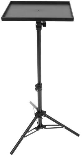 Garneck Trípode Ajustable para Proyector y Portátil con Bandeja, Soporte Resistente de Abs y Hierro, Diseño Estable y Multifuncional para Grabación y Reuniones