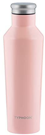 Typhoon Pure Steel Water Bottle | Double Walled | Leak-Proof and Condensation-Free | Insulated Reusable Bottle with Wide Neck | Keeps Cold for 24 Hours, Hot for 12 Hours, 500 ml