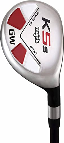 Majek Golf #GW Gap Wedge Hybrid 52 Degree Attack Approach Hybrid Iron Wedge Senior Flex Graphite Right Handed Men's Standard Length Club Perfect for Long Golf Shots
