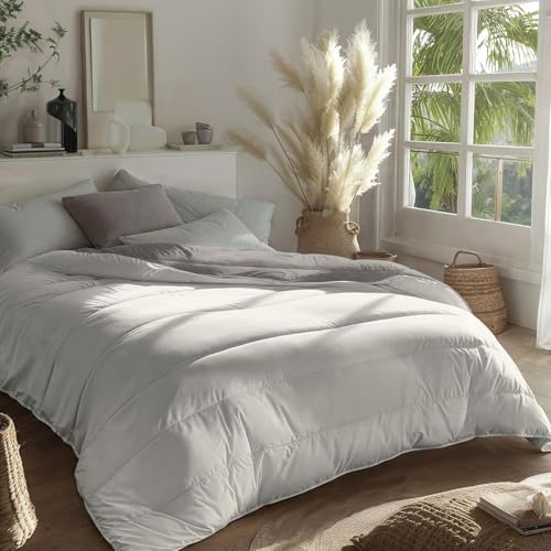 Zelesta Royalbed Bettdecke 200x200 4 Jahreszeiten - Bettwäsche winterdecke und Sommer-Bettdecke warm Duvet - Waschbare bettdecke ohne Bezug - Anti-Allergene Steppdecke