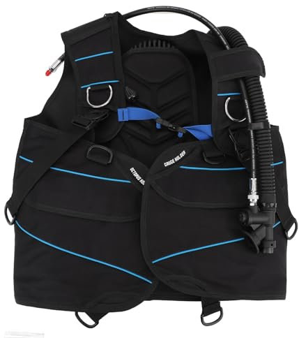 Drfeify Scuba Diving BCD, Comfortable Scuba Diving BCD Jacket Diving Buoyancy Compensator for Scuba Diving Gear (XL Size)