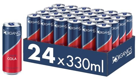 Organics Simply Cola by Red Bull 330ml - 24er Palette Dosen - koffeinhaltiges Bio-Getränk 100% natürliche Zutaten, EINWEG (24 x 330 ml)