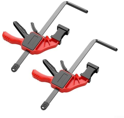 Pince de rail robuste de type F pour scie à rail avec pression de serrage de 90 kg et construction en acier au carbone (mise à niveau)